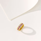 Ruby Radiance Stacked Ring