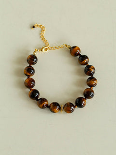 10mm Tiger's Eye Stone Beaded Bracelets - floysun