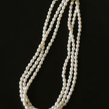 Simple Three-Layer Freshwater Pearl Necklace