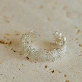 Lace Pattern Diamond Open Ring