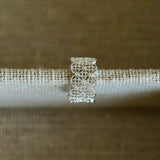 Lace Pattern Diamond Ear Cuff