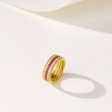 Ruby Radiance Stacked Ring