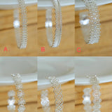 Lace Pattern Diamond Open Bangle