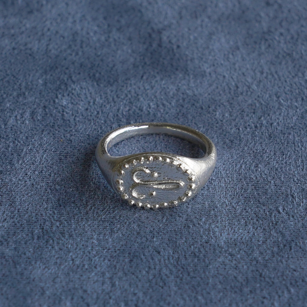 Sterling Silver Face Stamp Ring