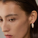 Ouroboros Enamel Hoop Earrings Unique & Minimalist Statement Piece