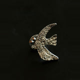 Flying Dove of Peace Brooch Handcrafted Vintage Texture