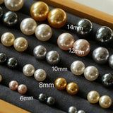 Korean Artificial Pearl Stud Earrings