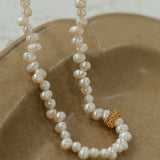 Staggered Pearl Clavicle Necklace