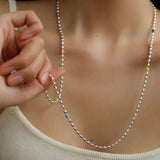 Rainbow Candy Bean Long Necklace