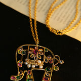 Antique Handmade Glazed Elephant Pearl Necklace