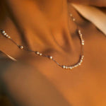 925 Silver Aurora Freshwater Pearl Chain Necklace - floysun