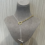 925 Silver Chain Double Y Long Necklace - floysun