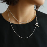 925 Silver Chain Double Y Long Necklace - floysun