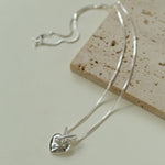 925 Silver Heart Pendant Necklace - floysun