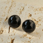 925 Silver Hemispheric Enamel Simple Studs Earrings - floysun