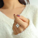 925 Silver Irregular Split Ring - floysun