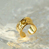 925 Silver Irregular Split Ring - floysun