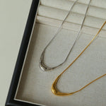 925 Silver Metal Style U-Shape Necklace - floysun