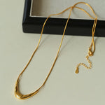 925 Silver Metal Style U-Shape Necklace - floysun