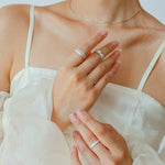 925 Silver New Lace Ring Brushed Matte Hollow Ring - floysun