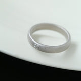 925 Silver New Lace Ring Brushed Matte Hollow Ring - floysun