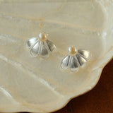 925 Silver Soma Flower Pearls Earrings - floysun