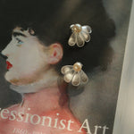 925 Silver Soma Flower Pearls Earrings - floysun