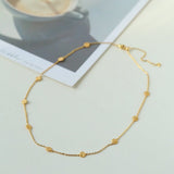 925 Silver Stacked Relief Mini Gold Coin Necklace - floysun