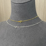 925 Sterling Silve Metal Toothpick Chian Necklace - floysun