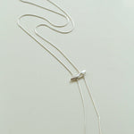 925 Sterling Silver Adjustable Pull - Chain Necklace Minimalist & Versatile Statement Piece - floysun