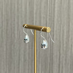 925 Sterling Silver Ball Solid Water Drop Egg Earrings - floysun