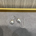 925 Sterling Silver Ball Solid Water Drop Egg Earrings - floysun