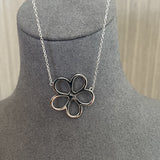 925 Sterling Silver Daisy Pendant Necklace Adjustable Chain - floysun