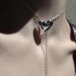 925 Sterling Silver Frosted Love Necklaces - floysun