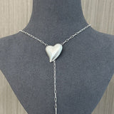 925 Sterling Silver Frosted Love Necklaces - floysun