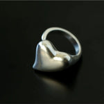 925 Sterling Silver Frosted Love Rings - floysun