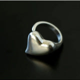 925 Sterling Silver Frosted Love Rings - floysun