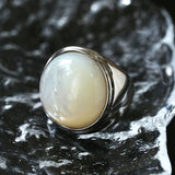 925 Sterling Silver Mother of Pearl Ring - floysun