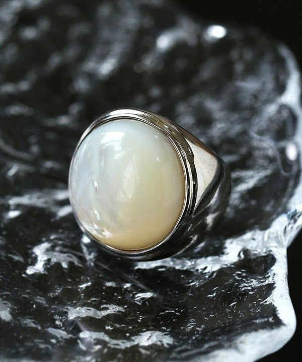 925 Sterling Silver Mother of Pearl Ring - floysun