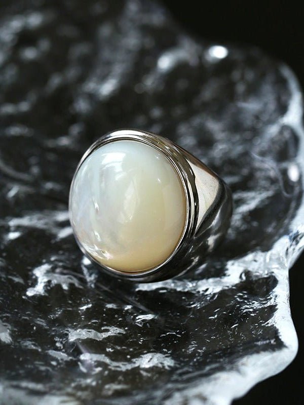 925 Sterling Silver Mother of Pearl Ring - floysun