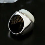 925 Sterling Silver Mother of Pearl Ring - floysun