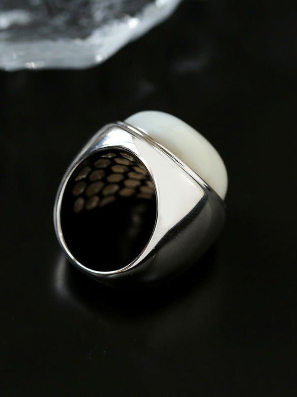 925 Sterling Silver Mother of Pearl Ring - floysun