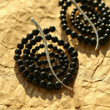 Island Escape Woven Statement Earrings-Single