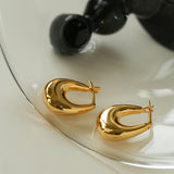 U-Shaped Minimalist Hoops Earrings