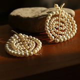 Island Escape Woven Statement Earrings-Single