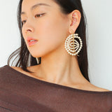 Island Escape Woven Statement Earrings-Single