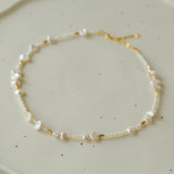 Golden Fusion Baroque Pearl Necklace