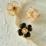 Four-leaf Clover Single Flower Rings