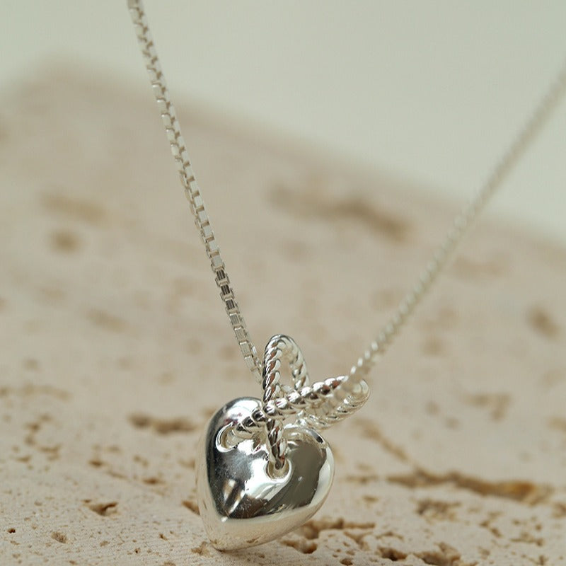 Collier pendentif coeur en argent 925