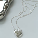 Minimalist Heart Crossbody Pendant Necklace